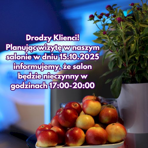 Informacja! Salon Nova2 solarium&światłoterapia godziny otwarcia 15.10.2025