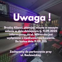 Informacja - parkowanie 11.09.2025